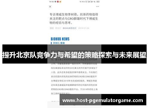 提升北京队竞争力与希望的策略探索与未来展望